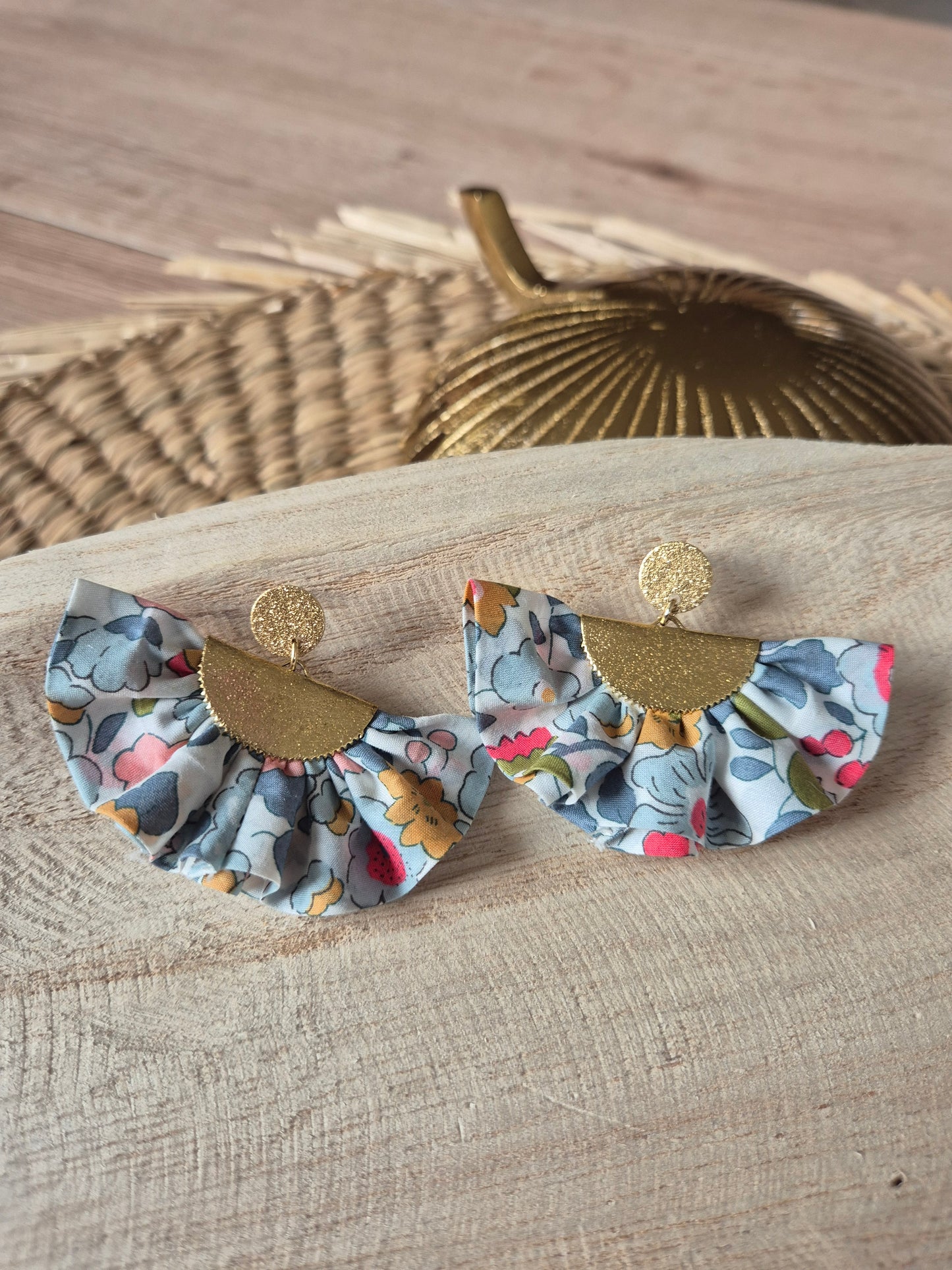 Boucles d'oreilles Liberty betsy porcelaine