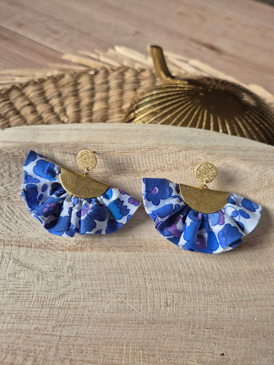 Boucle d'oreilles Liberty betsy bleu foncé